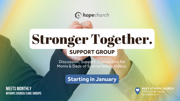 Logo for Stronger Together Support Group (Special Needs Parents)