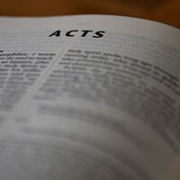 Logo for AM Men's Bible Study in Acts- ZOOM (McHugh)