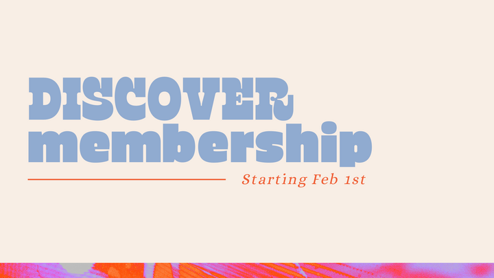 Logo for Discover Membership - Feb 2026