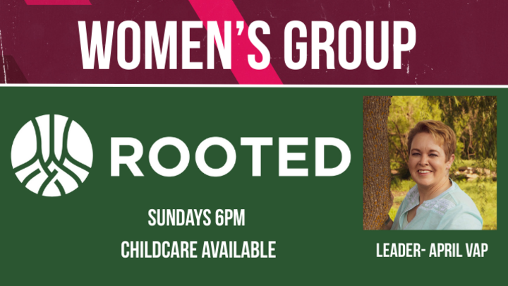 Logo for WOMEN'S Group - Sunday Nights - ROOTED (Leader: April Vap)