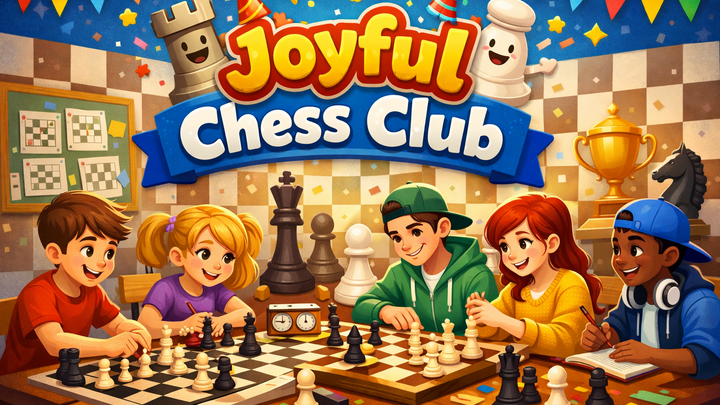 Logo for Joyful Chess Club - Радостный Шахматный Клуб
