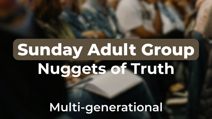 Logo for Sunday Adult Groups - Nuggets of Truth