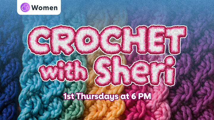Logo for Crochet with Sheri - 1st Thursdays