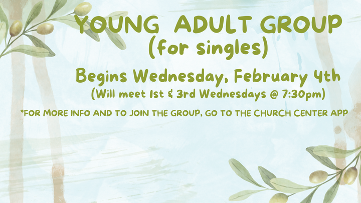 Logo for Young Adult Group (for singles)