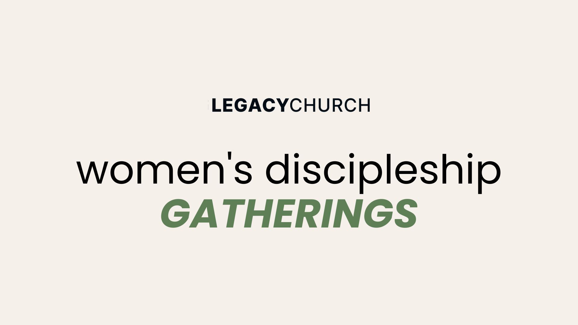 Women's Discipleship Gathering