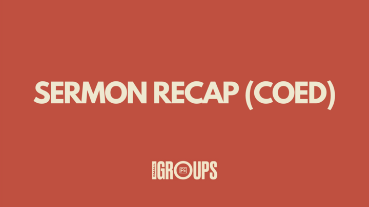 Logo for Sermon Recap (Coed)