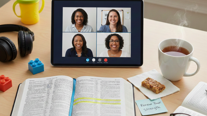 Logo for Virtual Village- Encouragement for Busy Moms