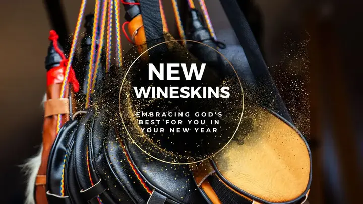 Logo for New Wineskins - Embracing God's Best for Your New Year