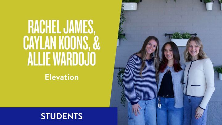 Logo for Elevation: Allie Wardojo, Caylan Koons, & Rachel James