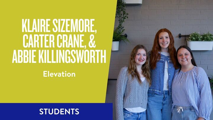 Logo for Elevation: Abbie Killingsworth, Carter Crane, & Klaire Sizemore