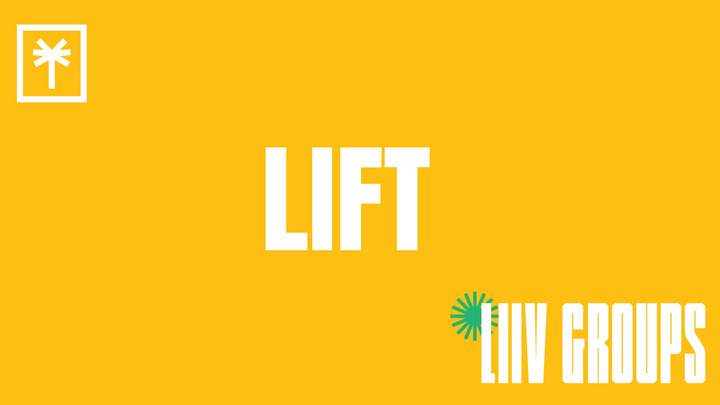 Logo for LIFT led by Brie Townsend, Tia Weledji, Christian Low, & Taylor Robertson
