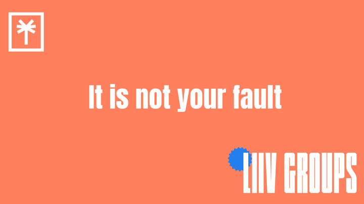 Logo for It Is Not Your Fault led by Diana Bishop & Katieece