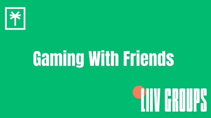 Logo for Gaming with Friends - Led by Ike Okwereku