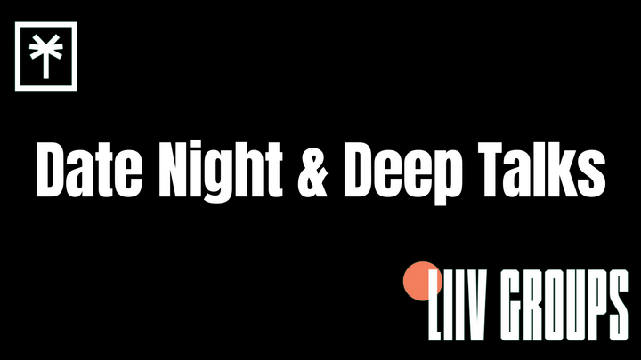 Logo for Date Night & Deep Talks - Led by PeQue & Kelli Brown