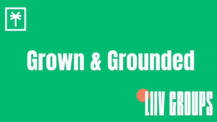 Logo for Grown & Grounded - Led by Angie Bailey
