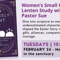 Logo for Women’s Small Group Lenten Study with Pastor Sue