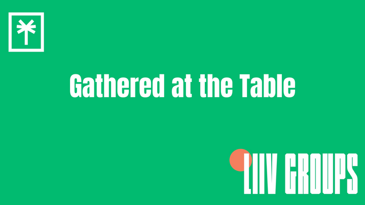 Logo for Gathered at the Table led by Abria Green