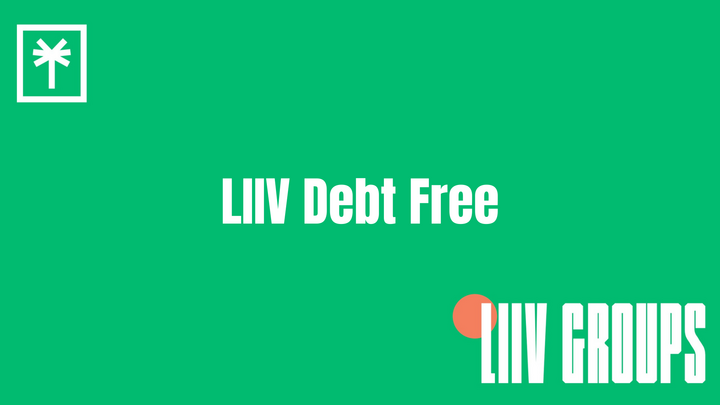 Logo for LIIV Debt Free led by Laura Danner