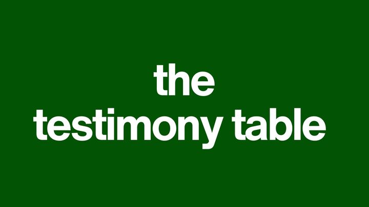 Logo for The Testimony Table