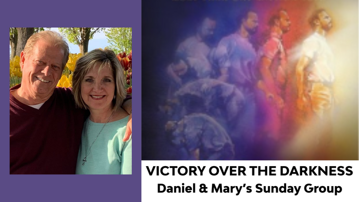Logo for Victory Over Darkness (Daniel & Mary Sunday group)