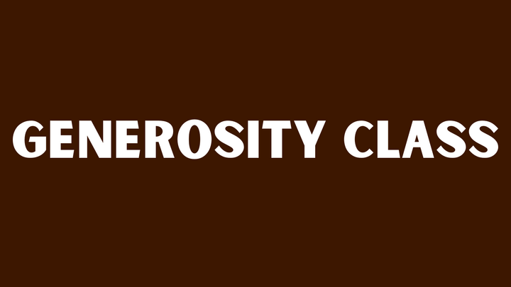 Logo for Generosity Class
