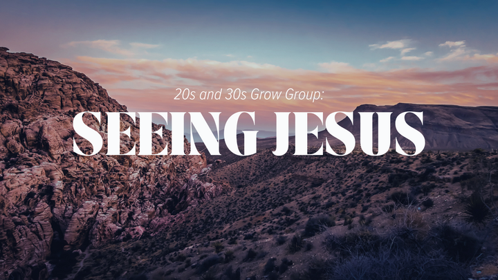 Logo for Grow Group 20s & 30s: Seeing Jesus