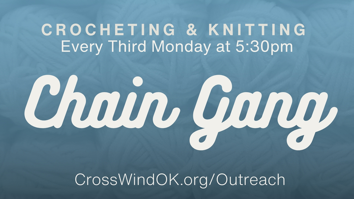 Logo for Chain Gang (Crocheting and Knitting Group)