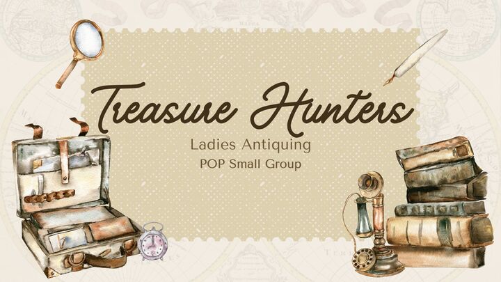 Logo for Treasure Hunters | Ladies Antiquing Small Group