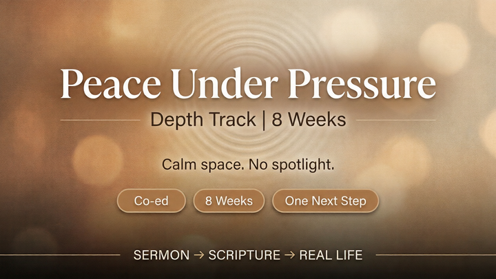 Logo for Peace Under Pressure: One Win, One Step, One Prayer