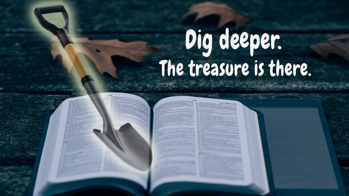 Logo for LET'S DIG DEEPER FOR JESUS