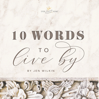 Logo for "10 Words to Live By" Ladies Bible Study