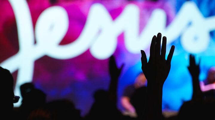 Young adult praise and worship team