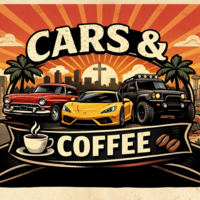 Logo for Cars and Coffee with Craig and Marty