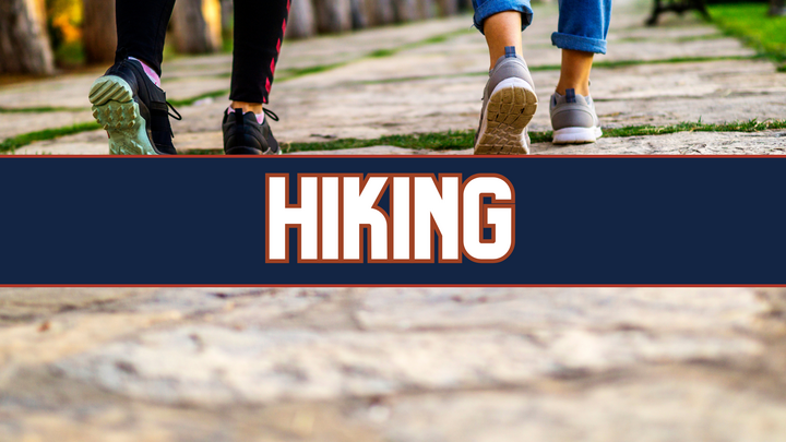 Logo for Hiking/Walking with Andrew & Rheannah Gonzalez