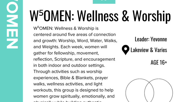 Logo for W⁵OMEN: Wellness & Worship