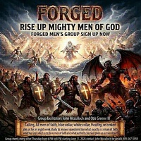 Logo for "FORGED" Men's Group