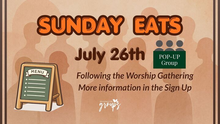 Logo for Sunday Eats 7/26