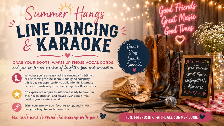 Logo for Summer Hangs - Line Dancing & Kareoke