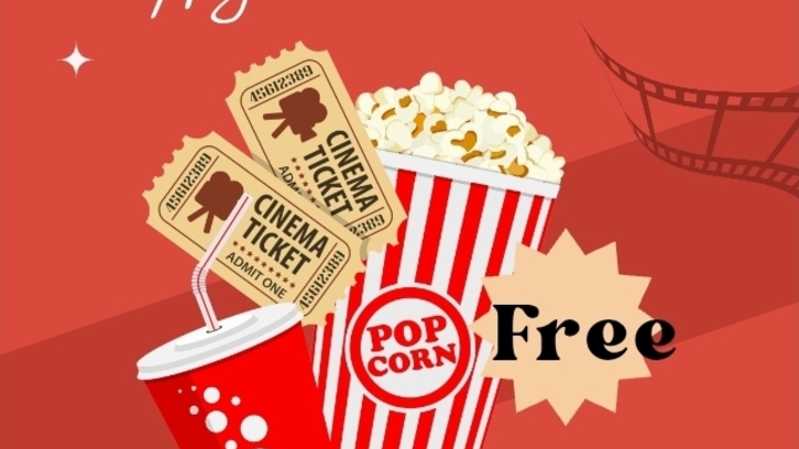 Logo for Popcorn and A Movie