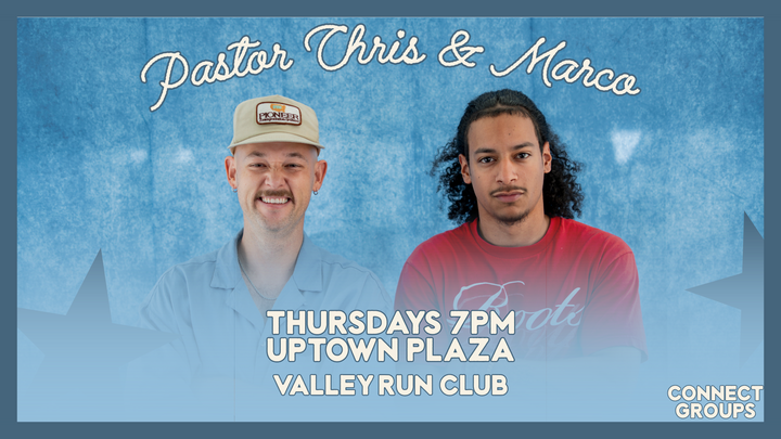 Logo for Pastor Chris and Marco | Valley Run Club | Everyone Welcome