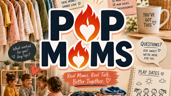 Logo for POP MOMS