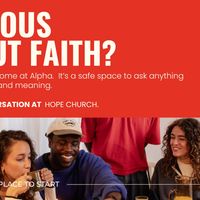Logo for Alpha | Unpack Christianity Together | Shawano
