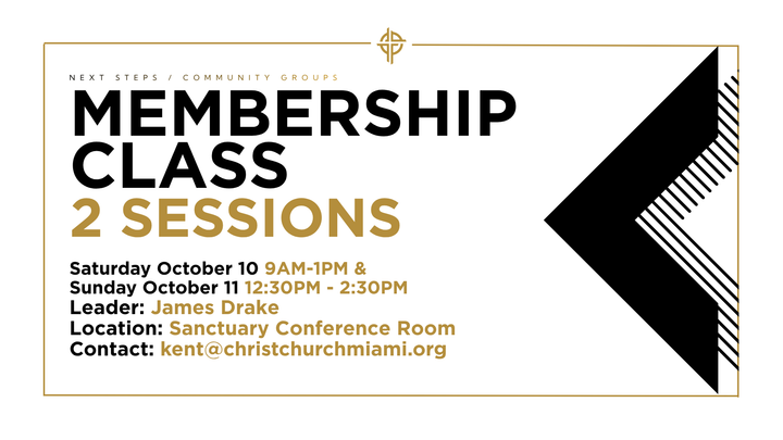 Membership Class - 2 Sessions