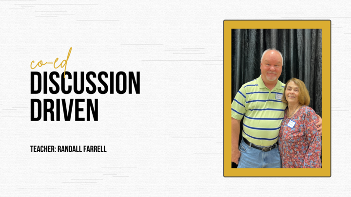 Logo for Adults | Co-ed | Discussion Driven | Teacher: Randall Farrell