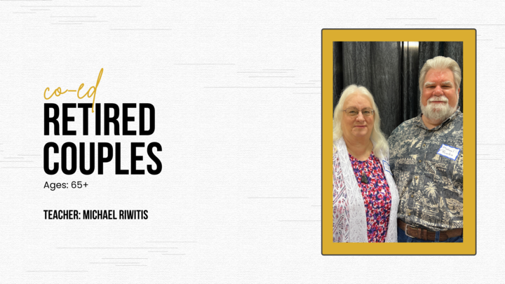 Logo for Ages 65+ | Co-ed | Retired Couples | Teacher: Michael Riwitis
