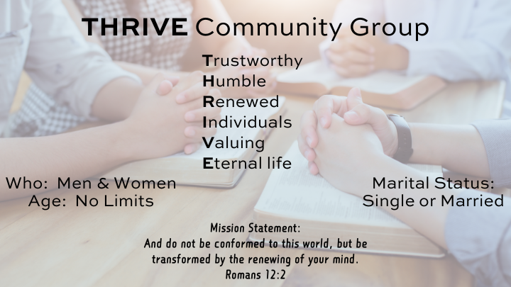 Logo for THRIVE Community Group