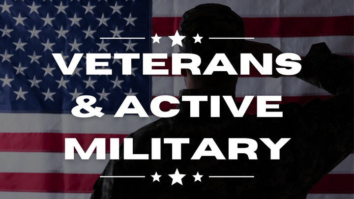 Logo for Veterans and Active Military