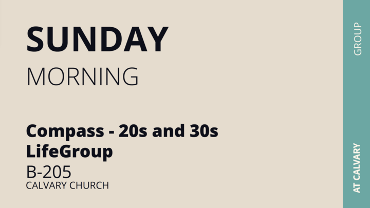 Logo for Compass - 20s and 30s LifeGroup