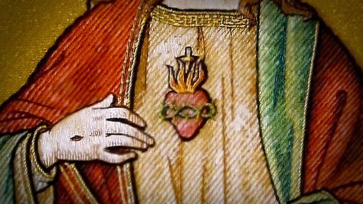 Logo for First Friday Devotion - Reparation to the Sacred Heart of Jesus