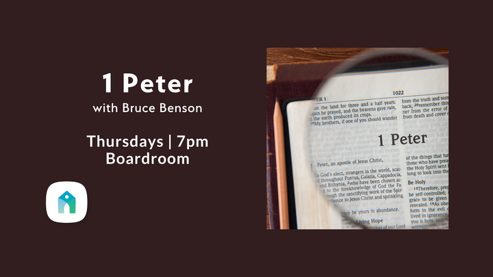 Logo for 1 Peter with Bruce Benson